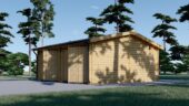 Doppelgarage aus Holz TWIN (44mm) 6x6m, 36m² – Bild 4