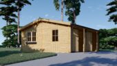 Doppelgarage aus Holz TWIN (44mm) 6x6m, 36m² – Bild 5