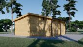 Doppelgarage aus Holz TWIN (44mm) 6x6m, 36m² – Bild 3