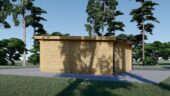 Einzelgarage mit Pultdach (44 mm), 4x6 m, 24 m² – Bild 2