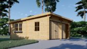Doppelgarage aus Holz mit Pultdach (44 mm), 6x5 m, 30 m² – Bild 5