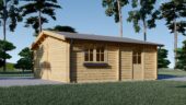 Einzelgarage aus Holz (44mm) 6x6m, 36m² – Bild 5