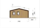 Blockbohlenhaus ARNOLD (44mm + Holzverschalung), 43m² – Bild 9
