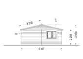 Doppelgarage aus Holz TWIN (44mm) 6x6m, 36m² – Bild 8