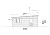 Doppelgarage aus Holz mit Pultdach (44 mm), 6x5 m, 30 m² – Bild 10