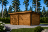Holzgarage mit Flachdach (44 mm), 3.6x5.4 m, 20 m² – Bild 2