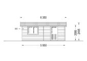 Einzelgarage aus Holz (44 mm), 4x6 m, 24 m² – Bild 8