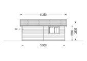 Einzelgarage aus Holz (44mm), 5x6m, 30m² – Bild 8