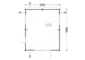 Einzelgarage aus Holz (44mm), 5x6m, 30m² – Bild 6
