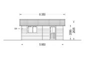 Einzelgarage aus Holz (44mm), 5x6m, 30m² – Bild 10