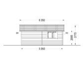 Einzelgarage aus Holz (44mm) 6x6m, 36m² – Bild 9
