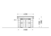 Einzelgarage mit Pultdach (44 mm), 4x6 m, 24 m² – Bild 7