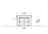 Einzelgarage mit Pultdach (44 mm), 4x6 m, 24 m² – Bild 7