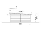 Einzelgarage mit Pultdach (44 mm), 4x6 m, 24 m² – Bild 10