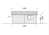 Einzelgarage aus Holz (44mm), 5x6m, 30m² – Bild 7