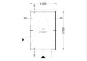 Einzelgarage mit Pultdach (44 mm), 4x6 m, 24 m² – Bild 8