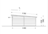 Einzelgarage mit Pultdach (44 mm), 4x6 m, 24 m² – Bild 7