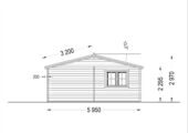 Doppelgarage aus Holz TWIN (44mm) 6x6m, 36m² – Bild 12
