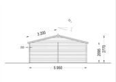 Doppelgarage aus Holz (44mm), 6x9 m, 54m² – Bild 10