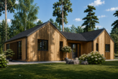 Holzhaus Salzburg (Isoliert, 66mm + Holzverschalung), 139m² – Bild 5