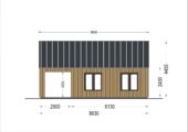 Blockbohlenhaus ANNA (44 mm + Holzverschalung ), 39 m² – Bild 12