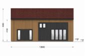 Holzhaus ALPINA(66 mm + Holzverschalung Isoliert ), 120 m² – Bild 8