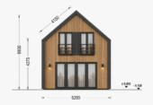 Holzhaus ALPINA(66 mm + Holzverschalung Isoliert ), 120 m² – Bild 7