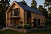 Holzhaus ALPINA(66 mm + Holzverschalung Isoliert ), 120 m² – Bild 2