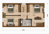 Holzhaus ALPINA(66 mm + Holzverschalung Isoliert ), 120 m² – Bild 5