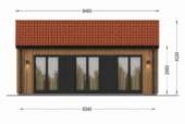 Wohnhaus ANGELIKA Isoliert (66mm + Holzverschalung), 40m² – Bild 5