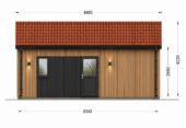 Wohnhaus ANGELIKA Isoliert (66mm + Holzverschalung), 40m² – Bild 7