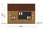 Holzhaus AUSTRIA ( 66mm + Holzverschalung, Isoliert), 81m² – Bild 7
