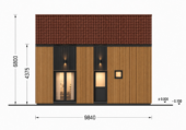 Holzhaus AUSTRIA ( 66mm + Holzverschalung, Isoliert), 81m² – Bild 8