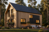Holzhaus AUSTRIA ( 66mm + Holzverschalung, Isoliert), 81m² – Bild 2