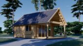 Blockbohlenhaus ANNA (44 mm + Holzverschalung ), 39 m² – Bild 4