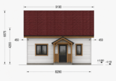 Blockbohlenhaus ERNI (66mm + Holzverschalung, Isoliert) 70 m² – Bild 9