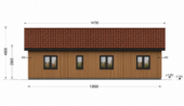 Blockbohlenhaus LIENZ (66 mm + Holzverschalung Isoliert) 103 m² – Bild 7