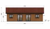 Blockbohlenhaus LIENZ (66 mm + Holzverschalung Isoliert) 103 m² – Bild 5