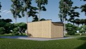 Holzgarage mit Flachdach(34mm + Holzverschalung), 3,2x5,2m, 16,6m² – Bild 5