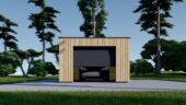 Holzgarage mit Flachdach mit 34mm + Holzverschalung, 4x6m, 24m² – Bild 3