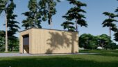 Holzgarage mit Flachdach mit 34mm + Holzverschalung, 4x6m, 24m² – Bild 4
