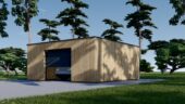 Holzgarage mit Flachdach (34mm + Holzverschalung), 6x6m, 36m² – Bild 2