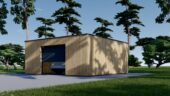 Holzgarage mit Flachdach (34mm + Holzverschalung), 6x6m, 36m² – Bild 2