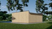 Holzgarage mit Flachdach (34mm + Holzverschalung), 6x6m, 36m² – Bild 6