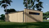 Dreifachgarage mit Flachdach (34mm + Holzverschalung), 9x6m, 54m² – Bild 3