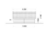 Holzgarage Kansas (44mm), 5x6m, 30m² – Bild 9