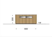 Dreifachgarage mit Flachdach (34mm + Holzverschalung), 9x6m, 54m² – Bild 11