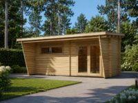 Gartenhaus aus Holz HANS (44mm), 6x3m, 18m²