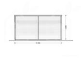Gartenhaus aus Holz HANS (44mm), 6x3m, 18m² – Bild 9