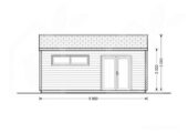Gartenhaus aus Holz HANS (44mm), 6x3m, 18m² – Bild 7